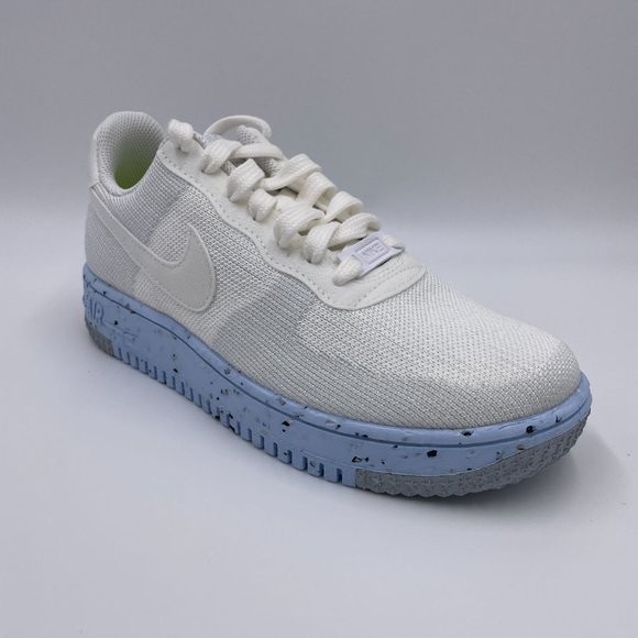 Nike AF1 Crater Flyknit White / Pure Platinum Womens Shoes - Picture 7 of 8